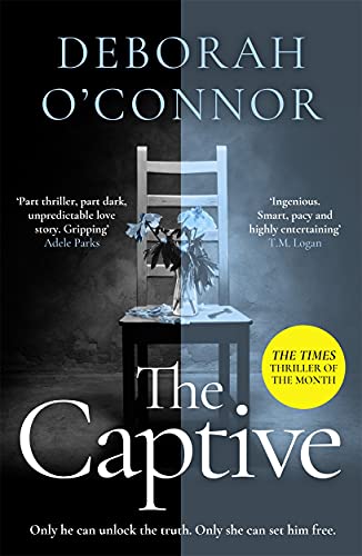 Book cover: “The Captive” by Deborah O’Connor, featuring a chair and flowers.