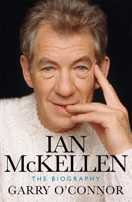 Book cover featuring actor Ian McKellen in a white sweater.