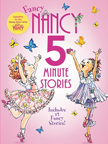 Book cover featuring Fancy Nancy and butterflies, titled "5 Minute Stories".