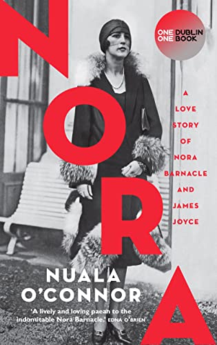 Book cover featuring a black and white portrait of Nora Barnacle in a fur coat.