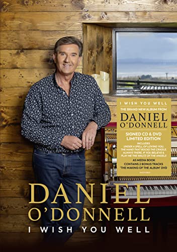 Daniel O’Donnell album cover featuring the artist posing near a piano.