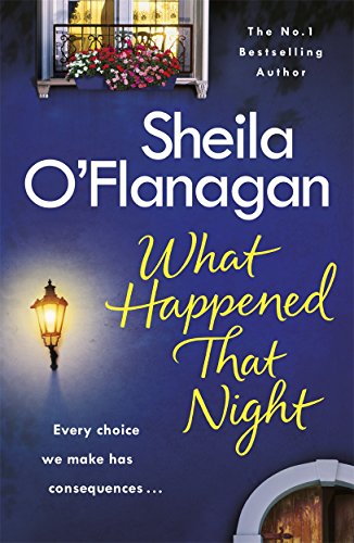 "Book cover with dark blue background, lit window, and street lamp, featuring title and author's name."