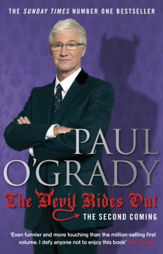 Book cover featuring Paul O’Grady in a suit, with devilish imagery.