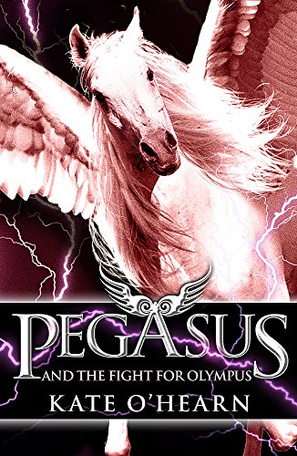 Book cover featuring a white Pegasus against a stormy, dark background.