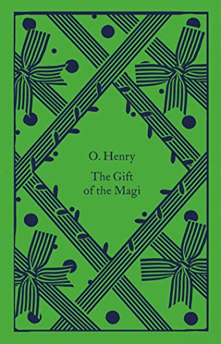 Green book cover with abstract ribbon design and title "The Gift of the Magi".