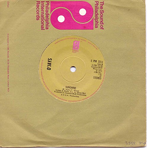 Tan vinyl record sleeve with "O'Jays" label and pink graphic.