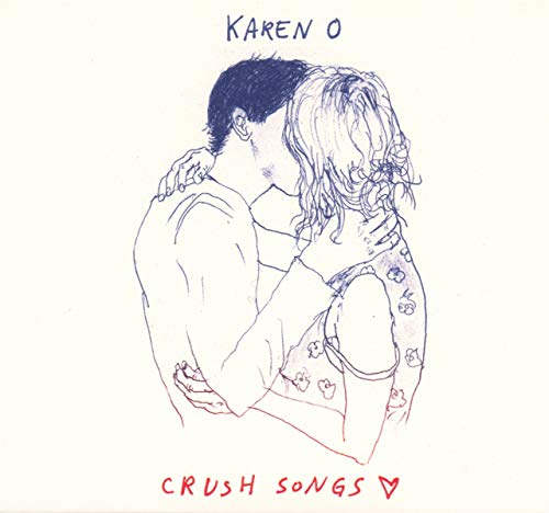 CD cover: blue line drawing of embracing couple, text "Crush Songs".