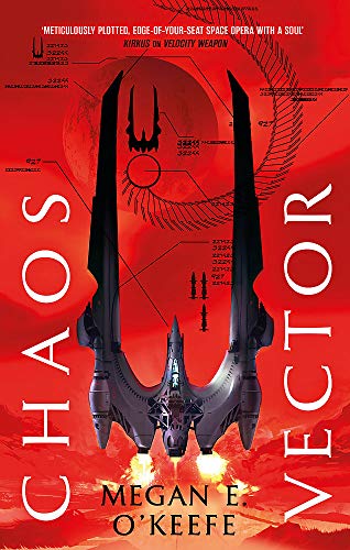 Book cover: sci-fi spaceship against a red and orange planetary background.