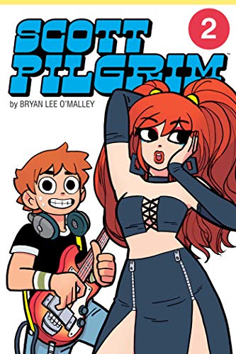 Scott Pilgrim Vol. 2 cover: two cartoon characters with musical instruments.