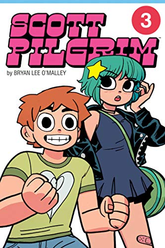 Scott Pilgrim Vol. 3 cover: Ramona and Scott in colorful, cartoon style.