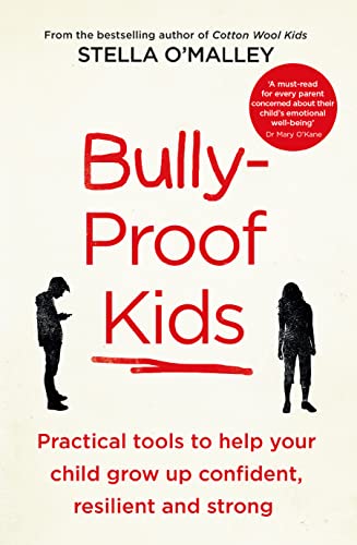 Book cover: "Bully-Proof Kids" with silhouettes of a child and teen.