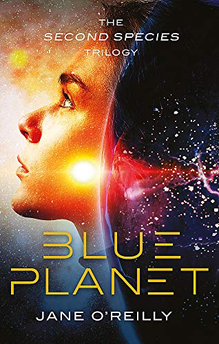 Book cover: "Blue Planet" featuring a face split between light and dark.