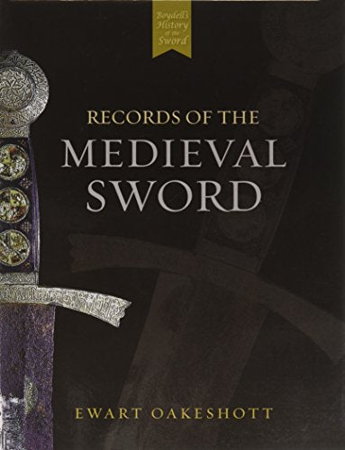 Book cover: “Records of the Medieval Sword” with sword hilt detail.