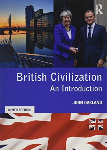Book cover: “British Civilization,” featuring politicians and cityscapes, with a Union Jack.