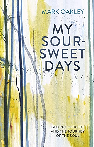 Book cover: "My Sour-Sweet Days" with abstract yellow and blue watercolor.