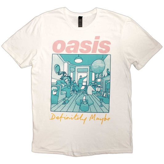 XX-Large unisex t-shirt with a colourful "Definitely Maybe" album illustration.