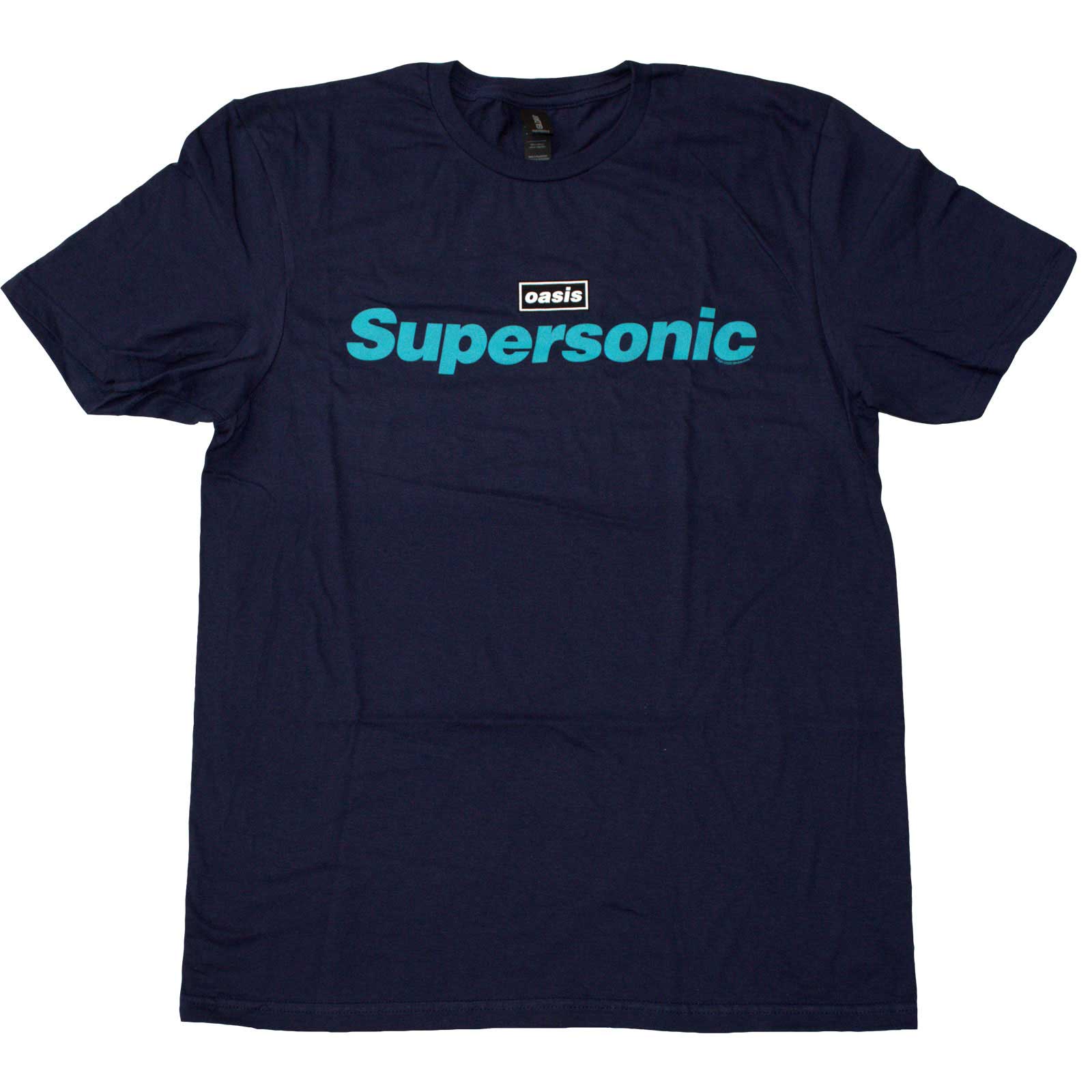 Small, unisex t-shirt in a likely colourful design referencing "Supersonic".