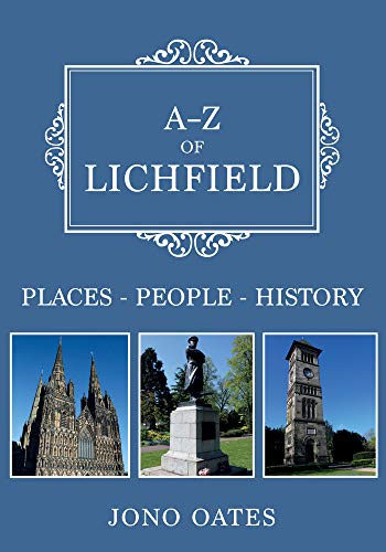 Book cover: “A-Z of Lichfield” with images of local landmarks.