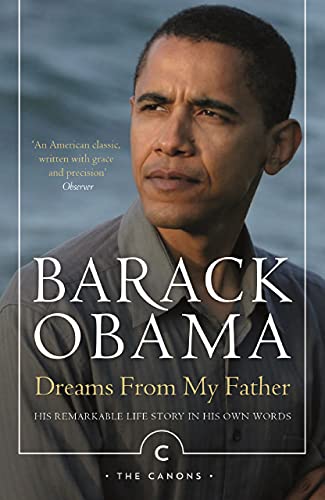 Book cover featuring a portrait of Barack Obama against a blurred water background.