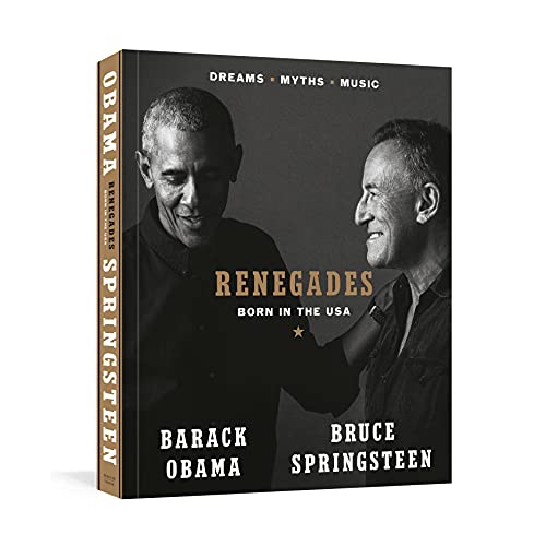 Book cover featuring portraits of Barack Obama and Bruce Springsteen.