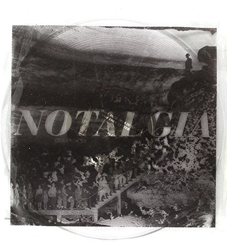 Vinyl record cover with black-and-white image and "NOTALGIA" text, packaged in clear plastic sleeve.