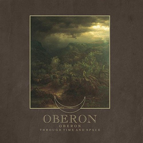 CD cover with a dark, mountainous landscape and the band name "Oberon".