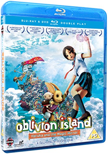 Blu-ray cover art featuring a girl and a rabbit creature against a cloudy sky.
