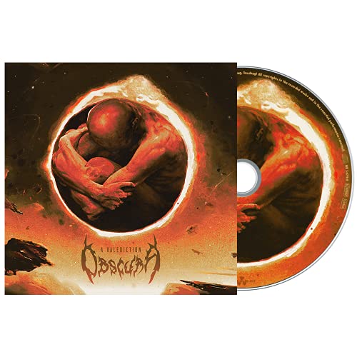 CD case and disc featuring a dark, surreal image of a figure.