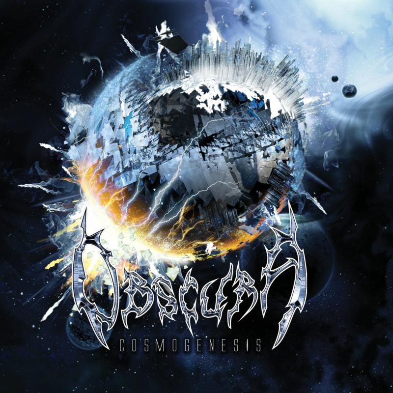 Album cover: a fractured planet with cityscapes and cosmic energy.