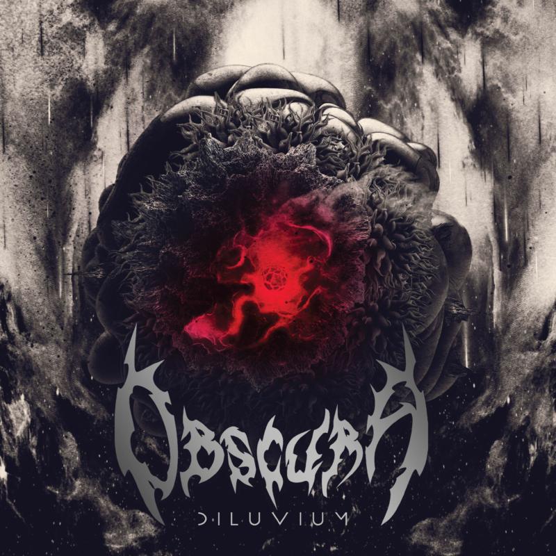 Dark album cover featuring a monstrous, thorny shape and red glowing center.