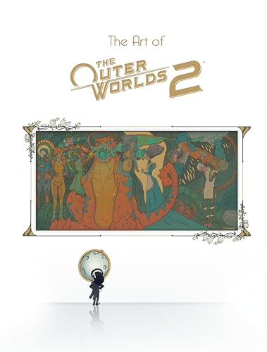 Book cover for “The Art of The Outer Worlds 2” with illustrated artwork.