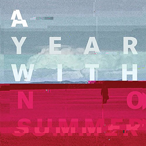 Album cover with a person walking on a beach, overlaid with text.