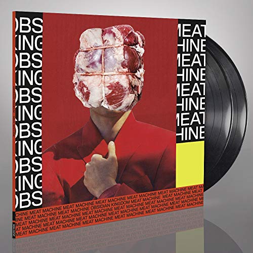 Vinyl record cover: person with a meat carcass for a head.