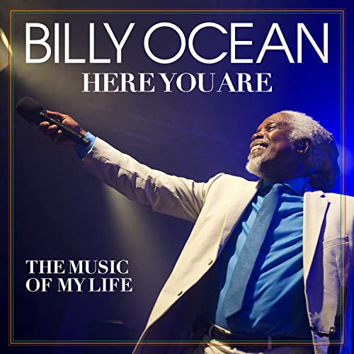 Billy Ocean album cover featuring the artist performing with a microphone.