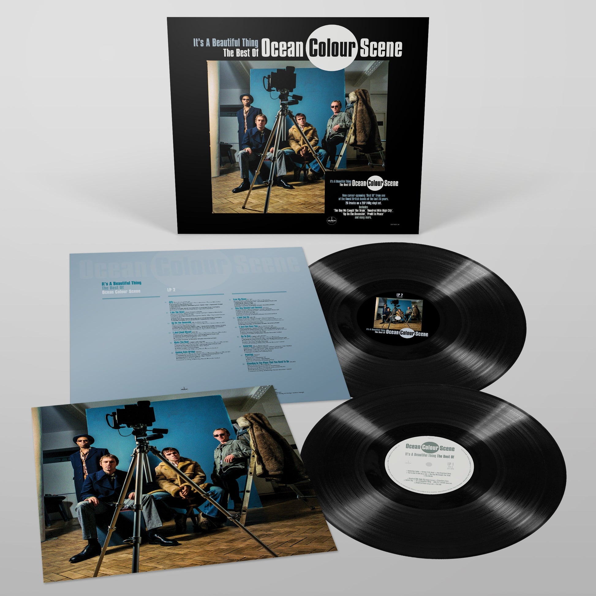 Ocean Colour Scene vinyl record with album artwork and lyric sheets.