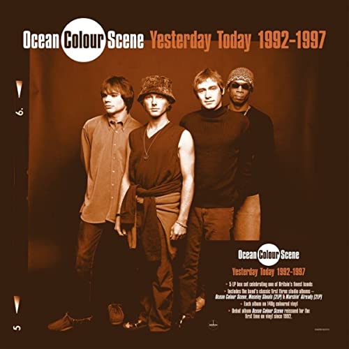 Album cover for Ocean Colour Scene’s “Yesterday Today 1992-1997” featuring band members.