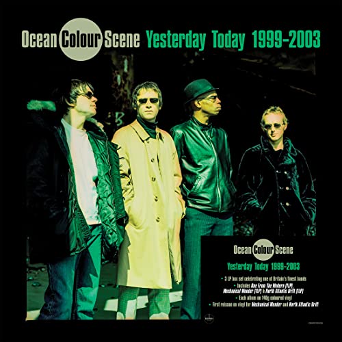 Ocean Colour Scene album cover featuring four men in coats, green tinted.
