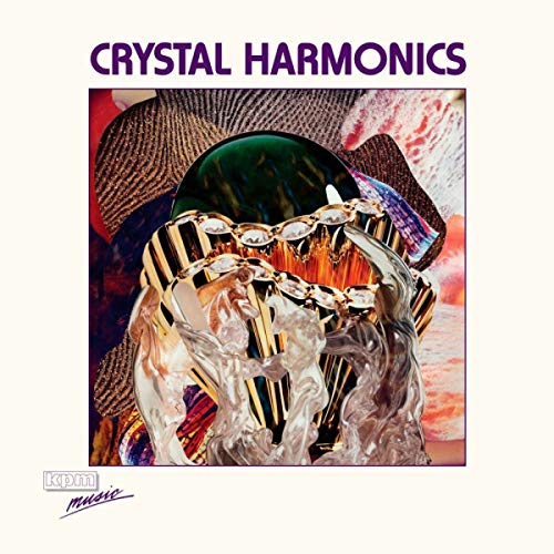 Album cover with crystal formations and abstract, colorful background.