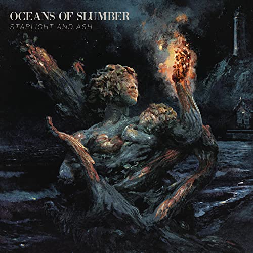 Album cover: face emerging from gnarled tree branches, with flames.