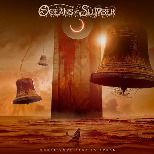 CD cover: dramatic landscape with towers, bells, and a lone figure.