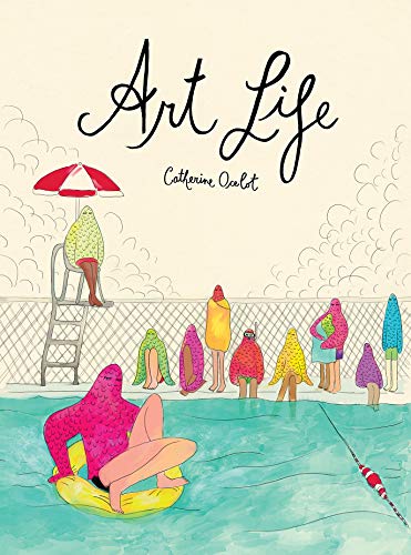 Book cover: "Art Life" with illustration of figures by a pool.