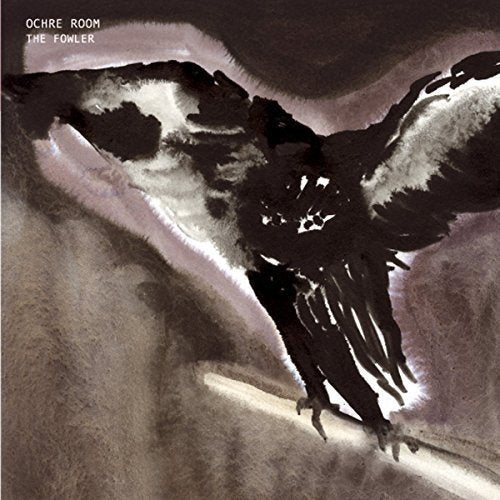 Vinyl record cover featuring a dark, watercolor-style painting of a bird.