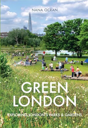 Book cover: park scene with people, London skyline in background.