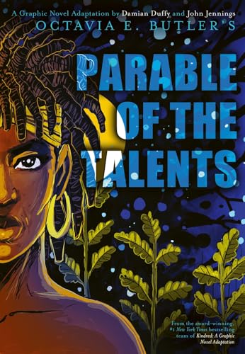 Graphic novel cover featuring a close-up of a woman against a dark starry background.
