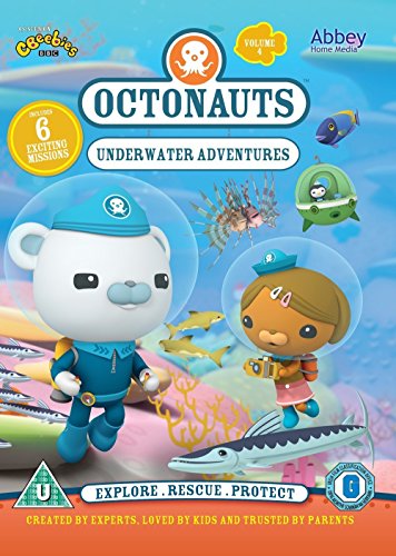 Octonauts DVD cover featuring Captain Barnacles, Kwazii, and underwater creatures.