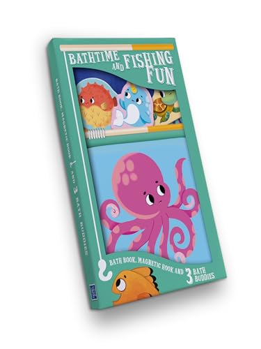 Book cover featuring a pink octopus and colorful bath toys.
