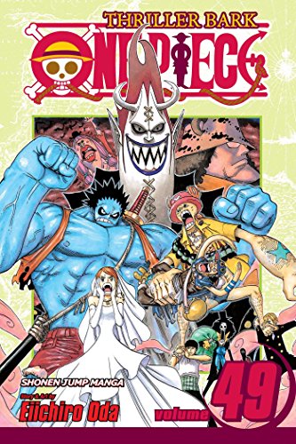 One Piece Volume 49 cover featuring Luffy and other characters.