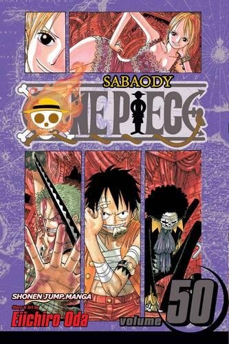 One Piece manga volume 50 cover featuring Nami, Luffy, Zoro, and Brook.