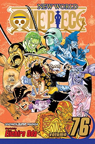 One Piece Volume 76 cover: colorful manga art featuring multiple characters.