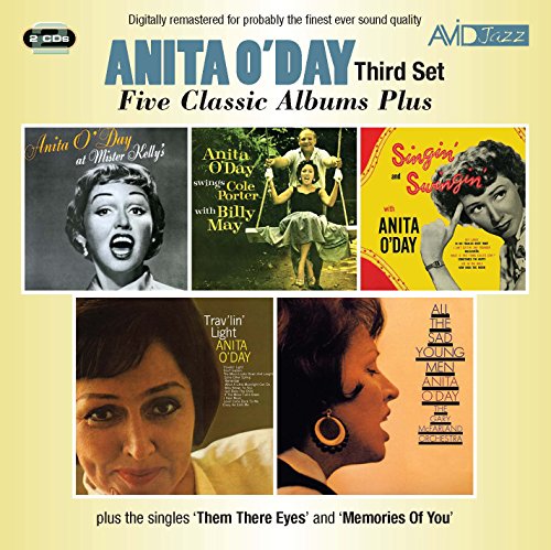 CD cover for Anita O’Day’s five albums plus additional singles.